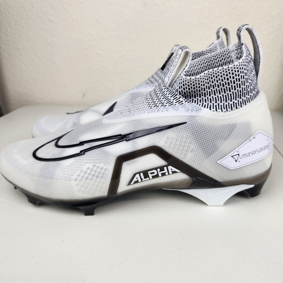New Nike Alpha Menace Elite 3 Ghost White Football Cleats  CT6648-101 Mens Sz 16 - Picture 2 of 12